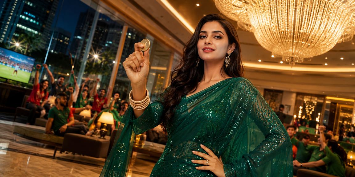 চট্টগ্রামে টস প্রেডিকশন গেম খেলছেন একজন বাংলাদেশি মডেল
